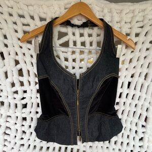 VINTAGE HALTER NECK DOUBLE ZIP